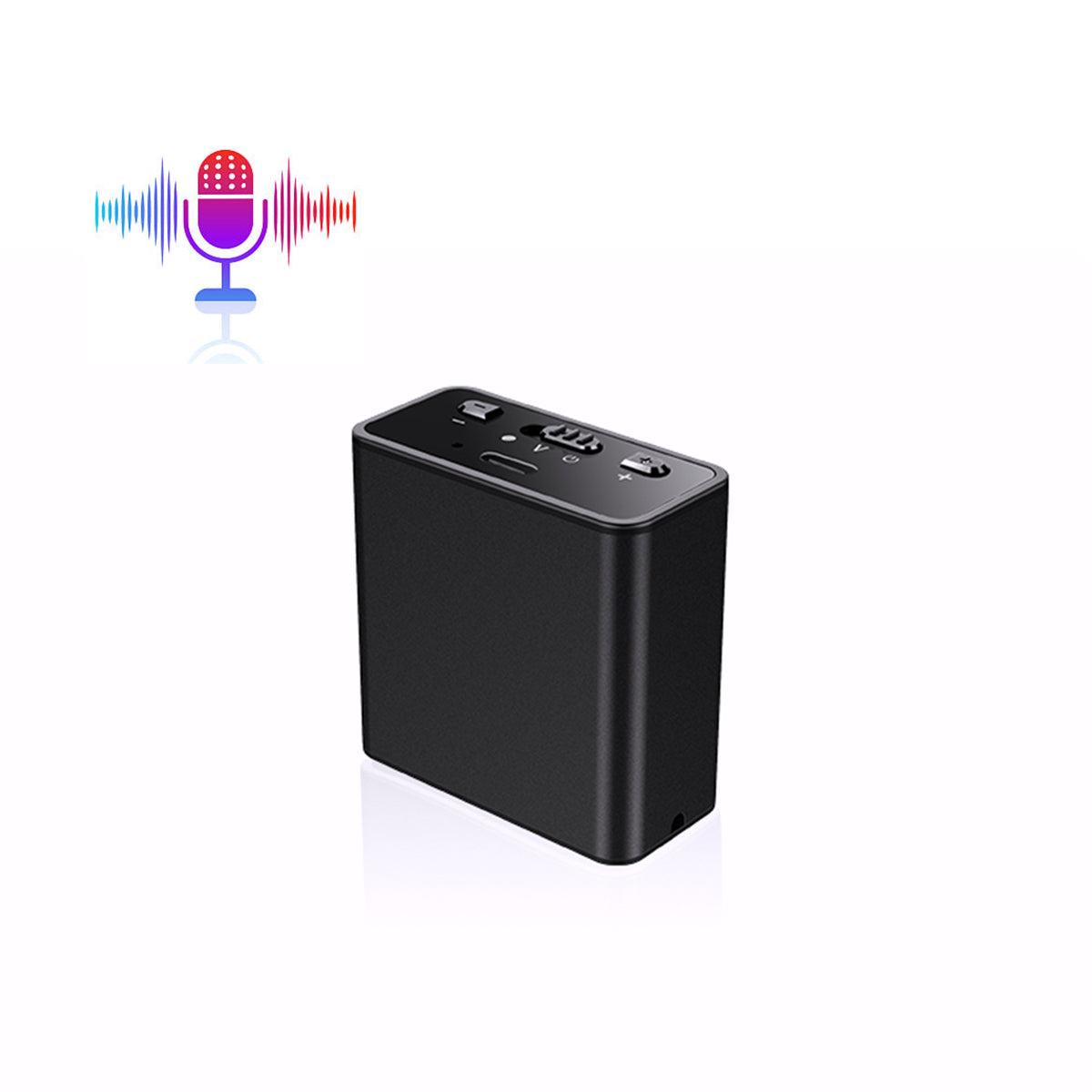 Mini Magnetic Cube Voice Recorder – 7-Day Battery & Voice-Activated Recording