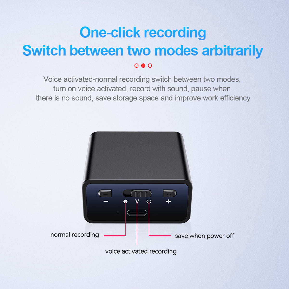 Mini Magnetic Cube Voice Recorder – 7-Day Battery & Voice-Activated Recording