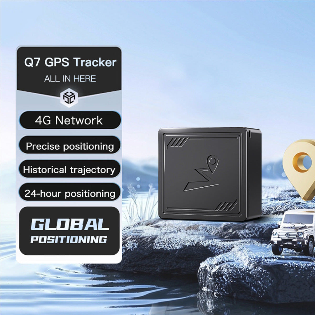 4G Magnetic GPS Tracker – Real-Time Global Tracking with Geo-Fence Alerts