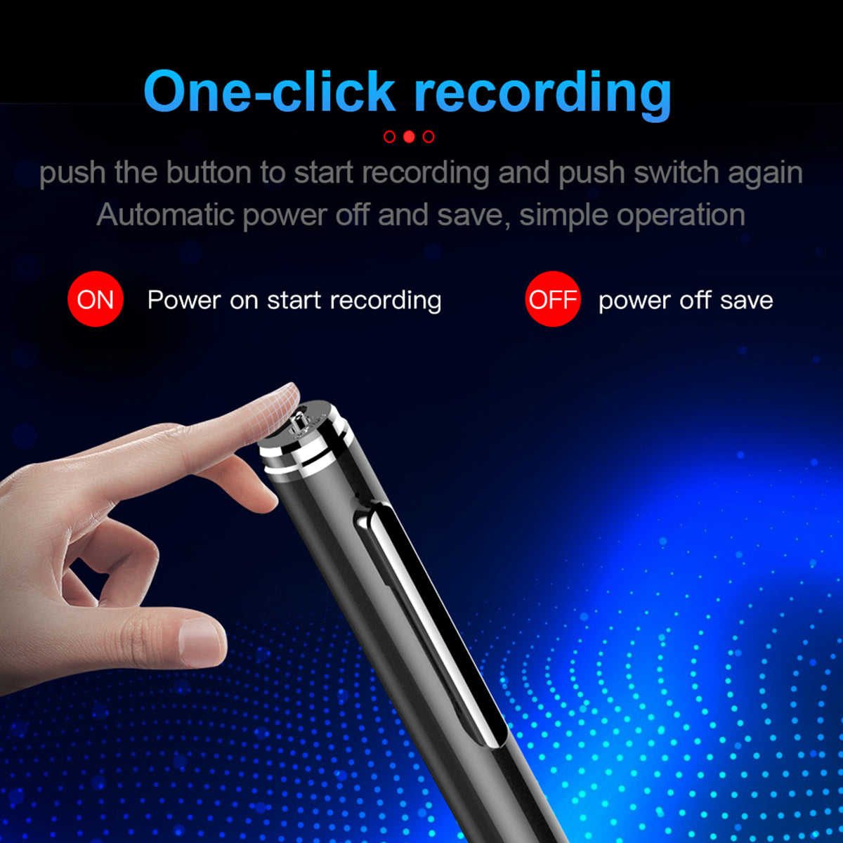 Laser Pointer Voice Recorder Pen – Digital Noise-Reduction Audio Recorder
