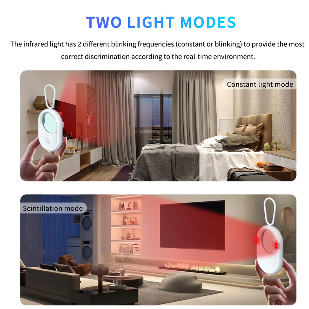 Mini Keychain Hidden Camera Detector – 720-Hour Standby Anti-Spy Lens Finder