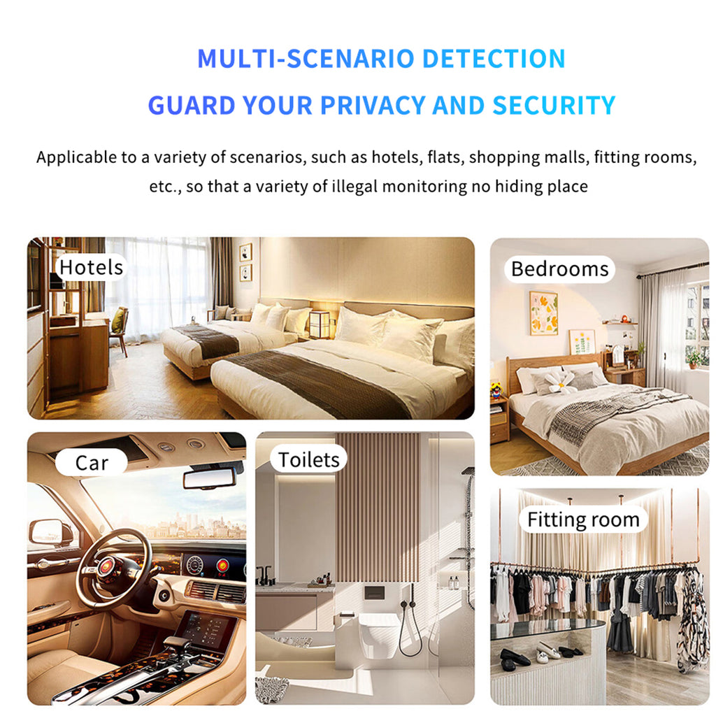 Mini Keychain Hidden Camera Detector – 720-Hour Standby Anti-Spy Lens Finder