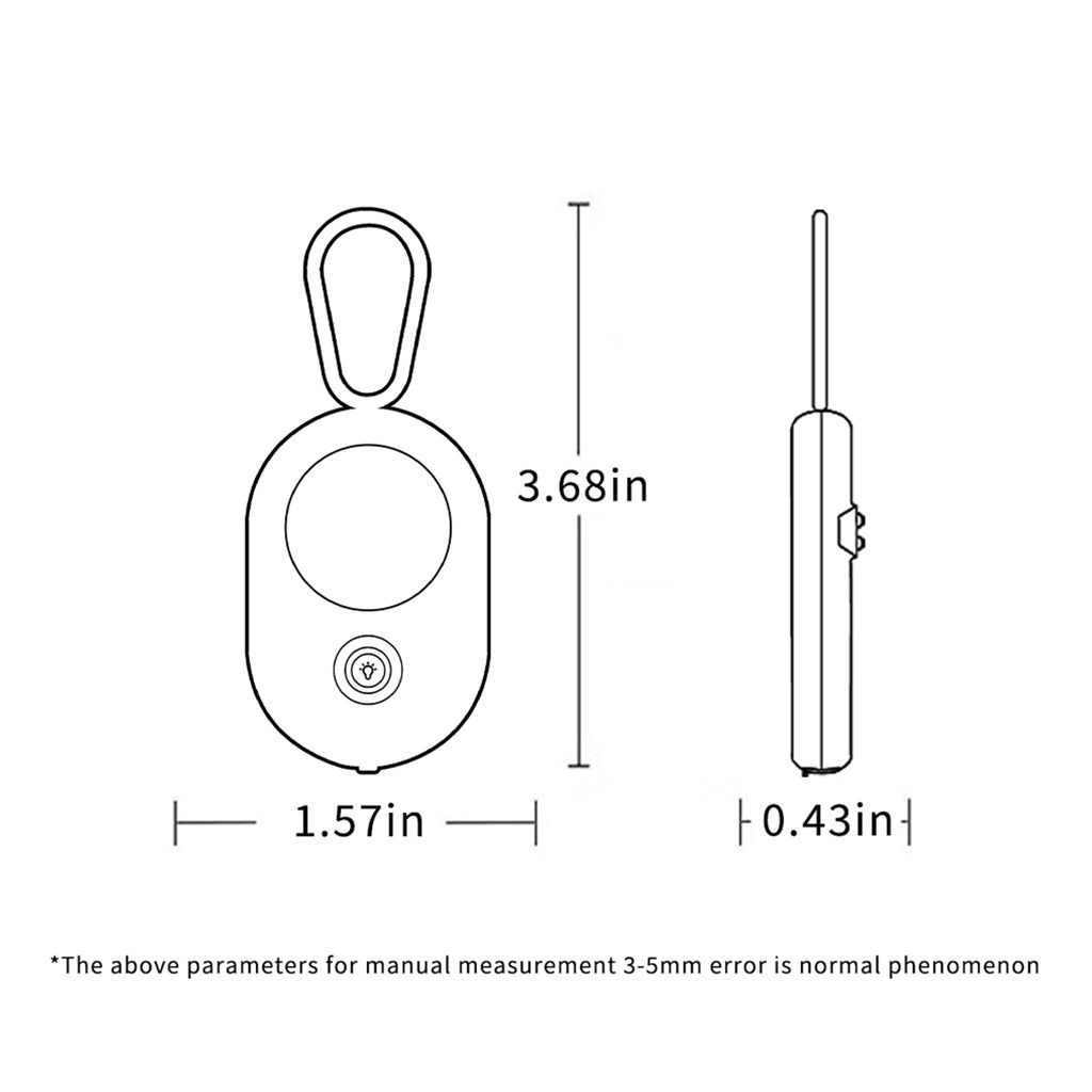 Mini Keychain Hidden Camera Detector – 720-Hour Standby Anti-Spy Lens Finder