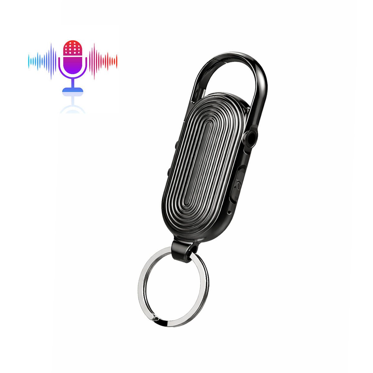 Mini Keychain Voice Recorder – 4cm HD Audio Recorder with Noise Reduction