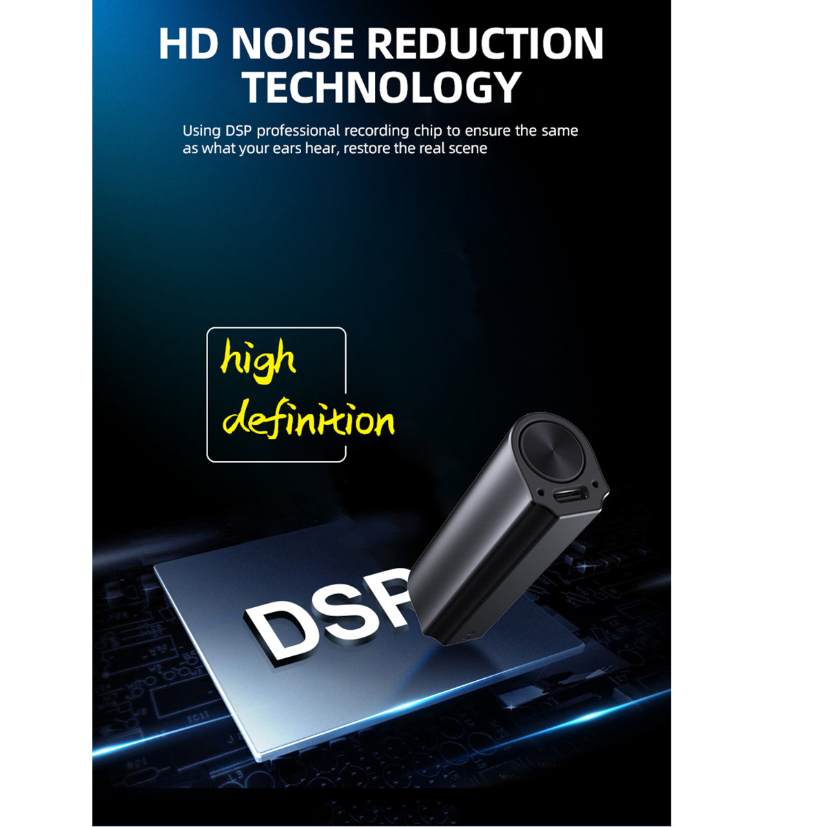 Mini Magnetic Stick Voice Recorder – 1000-Hour Battery, Voice-Activated  Recording