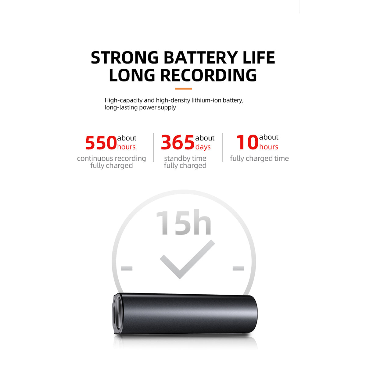 Mini Magnetic Stick Voice Recorder – 1000-Hour Battery, Voice-Activated  Recording