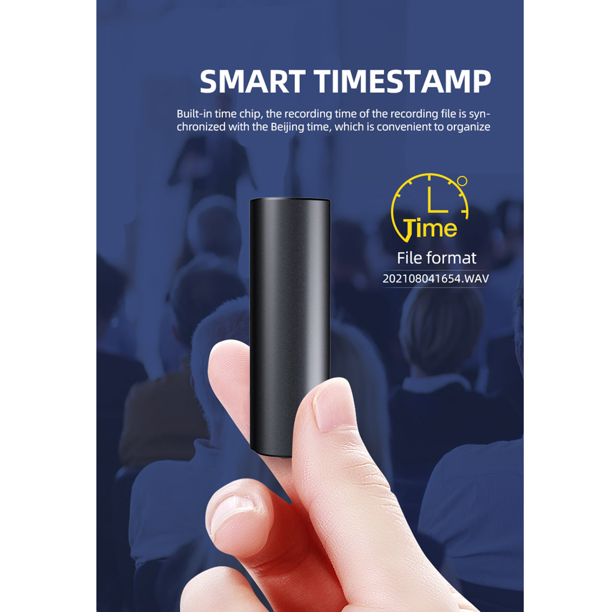 Mini Magnetic Stick Voice Recorder – 1000-Hour Battery, Voice-Activated  Recording