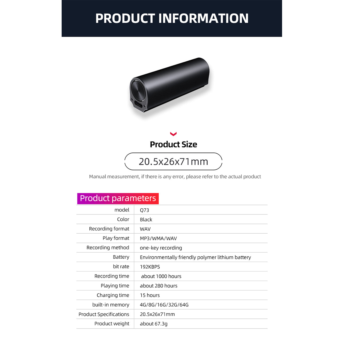 Mini Magnetic Stick Voice Recorder – 1000-Hour Battery, Voice-Activated  Recording