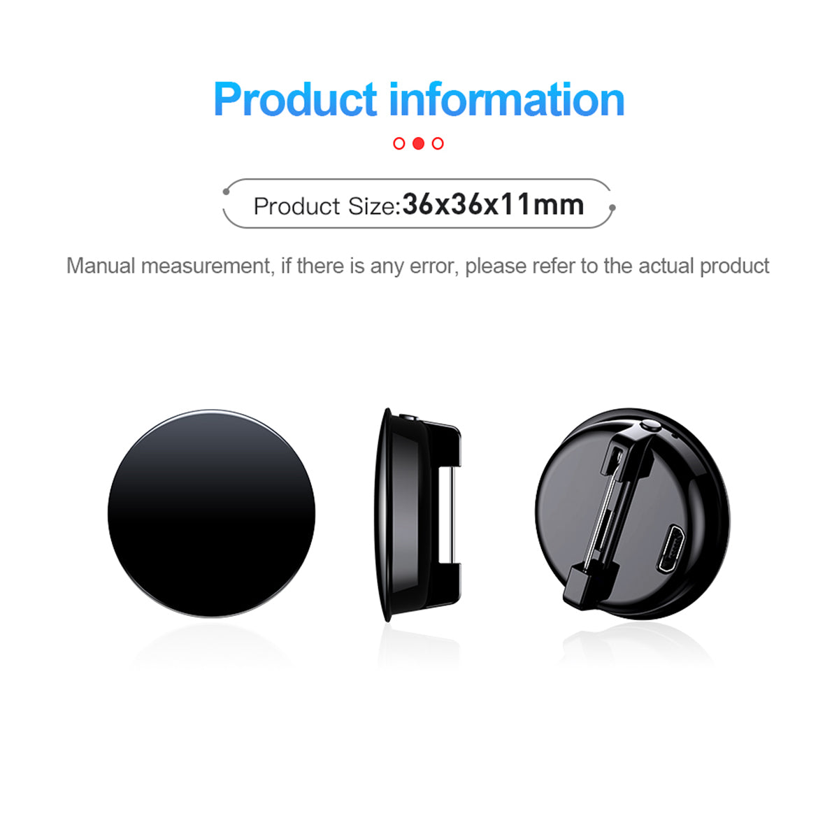 Mini Pin Badge Voice Recorder – HD Voice with Time Stamp & Activated Recording