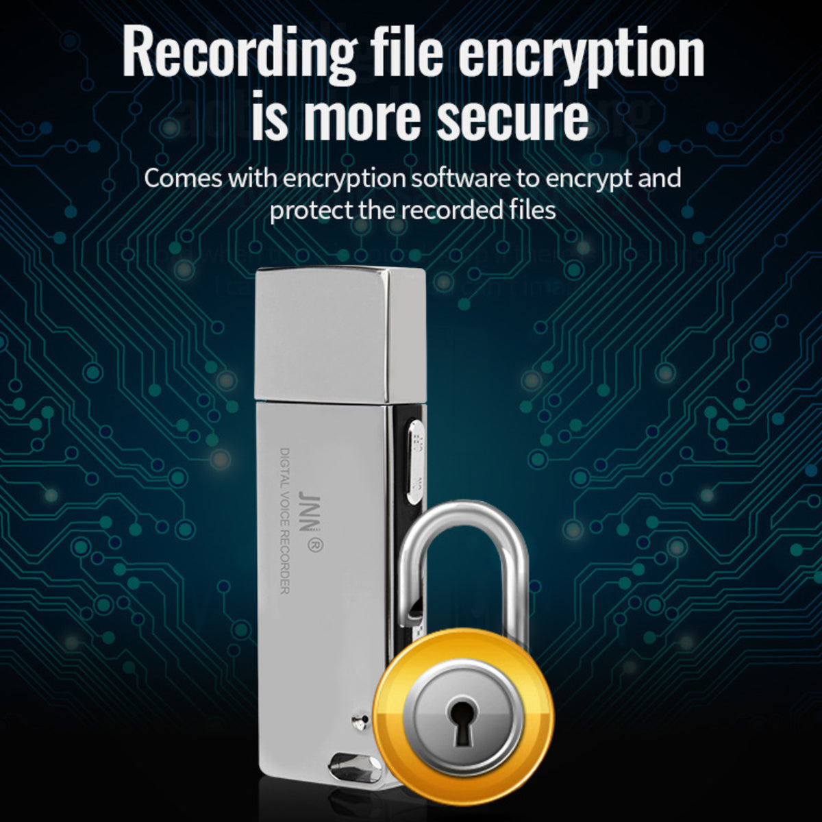 Mini USB Voice Recorder – HD Audio with Time Stamp, Voice-Activated Recorder