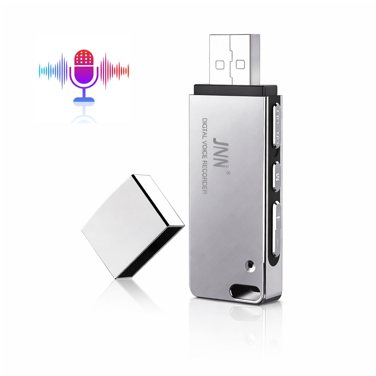 Mini USB Voice Recorder – HD Audio with Time Stamp, Voice-Activated Recorder