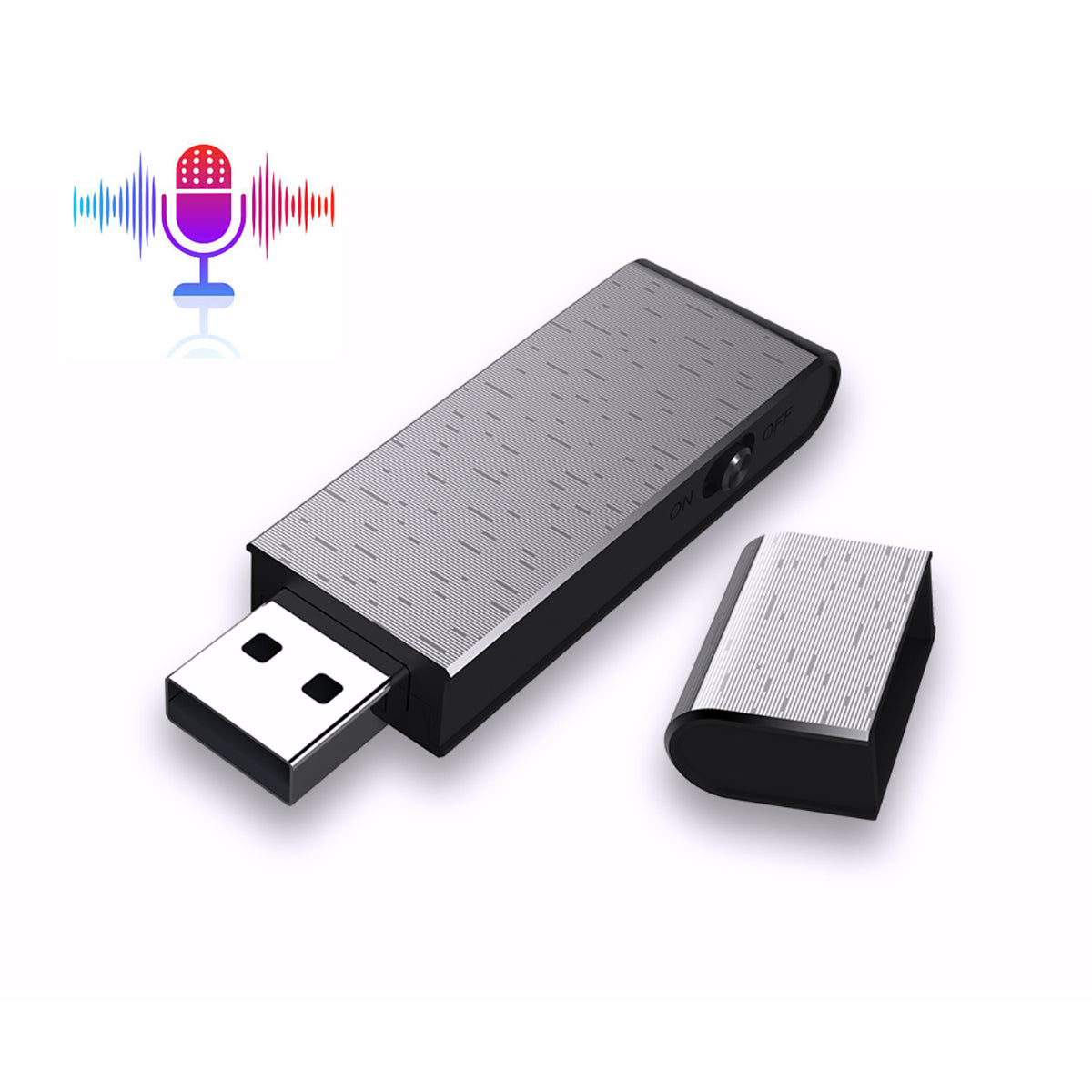 Mini USB Voice Recorder – 2-in-1 U-Disk HD Audio Recorder with Time Stamp