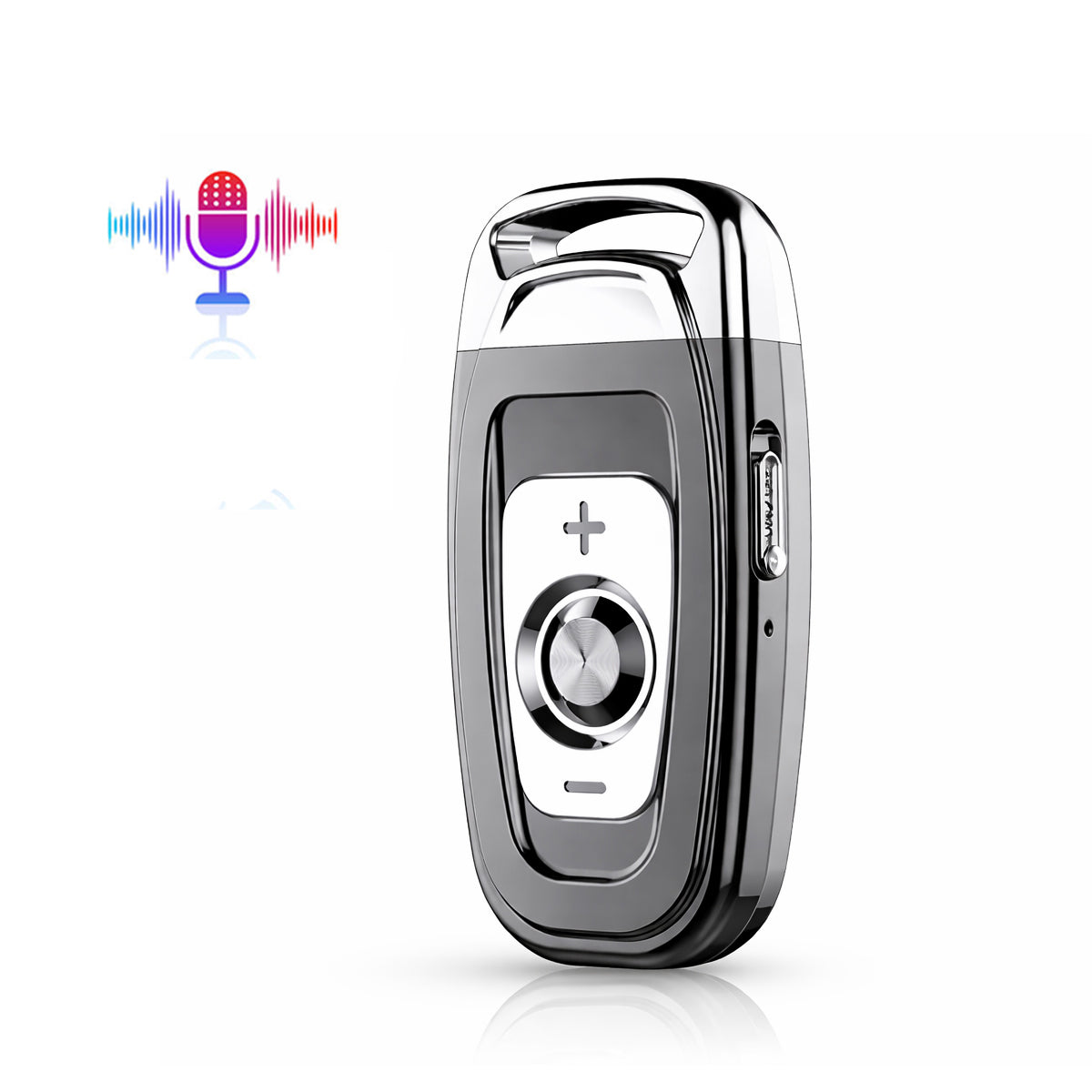 Mini Keychain Voice Recorder – 48 Hour HD Audio & Voice-Activated recording