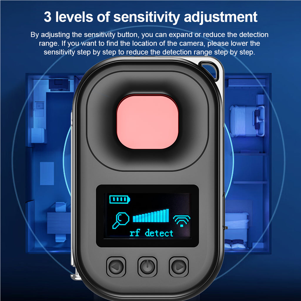 Privacy Guard Hidden Camera & GPS Detector – IR Lens Finder with RF Signal Detection