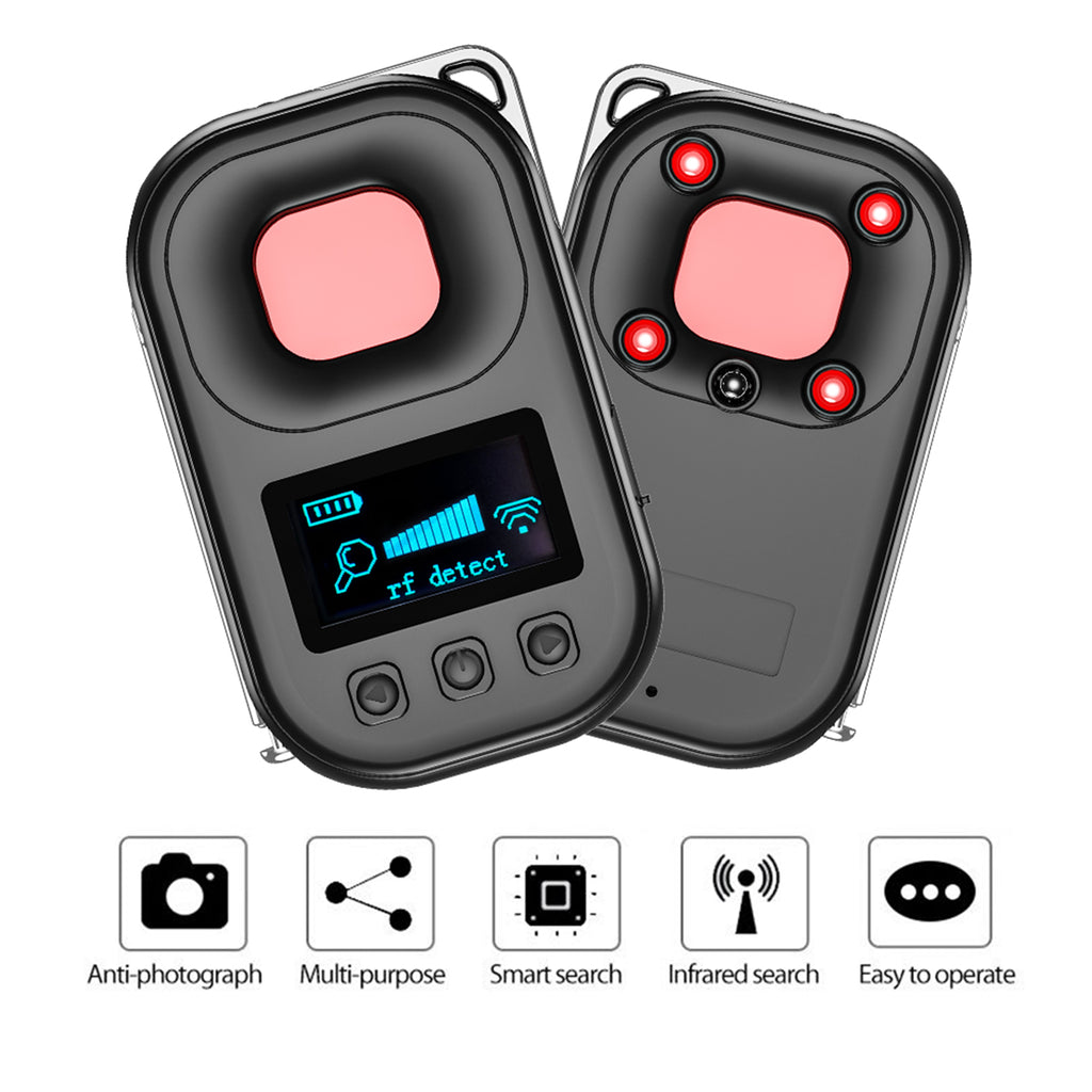 Privacy Guard Hidden Camera & GPS Detector – IR Lens Finder with RF Signal Detection