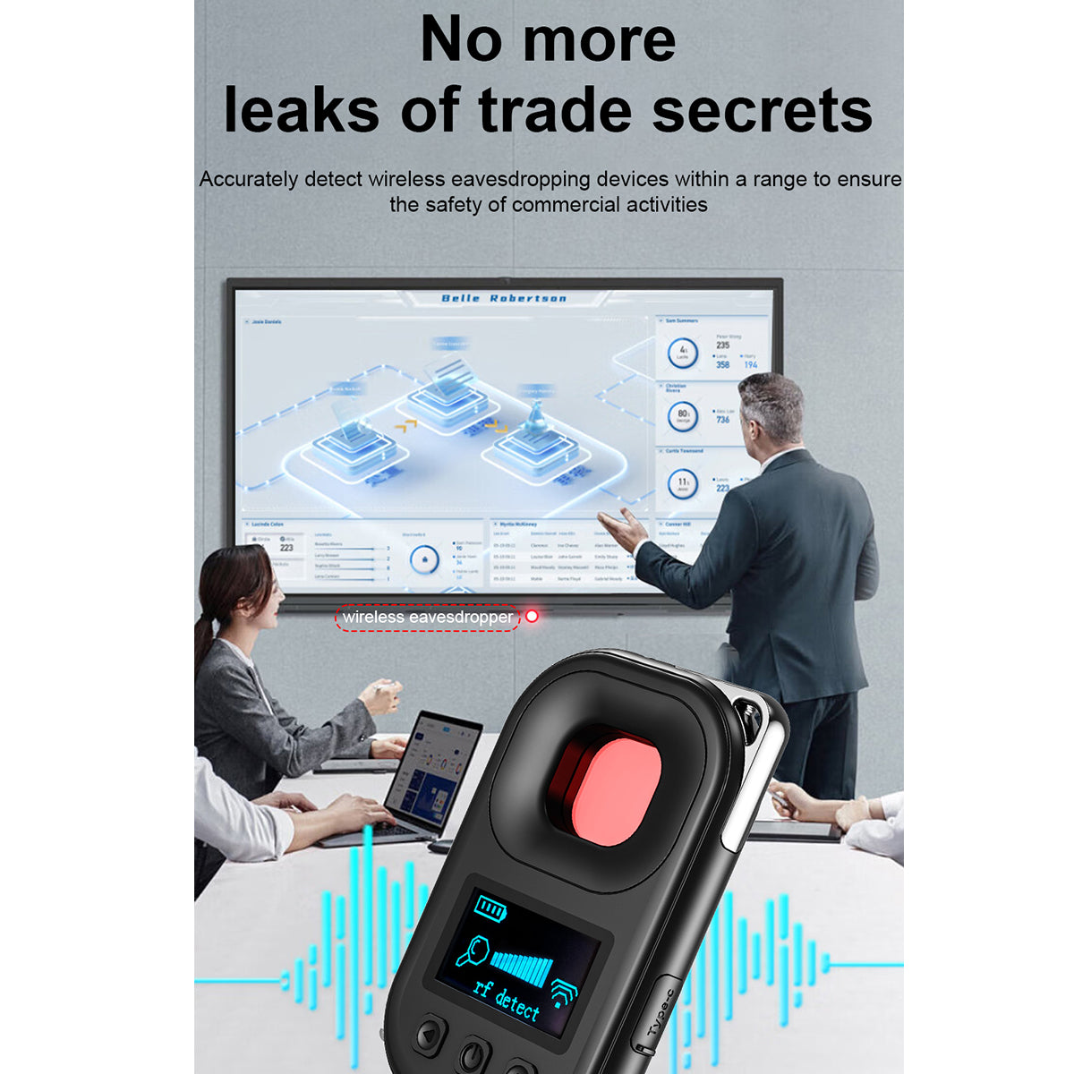 Privacy Guard Hidden Camera & GPS Detector – IR Lens Finder with RF Signal Detection