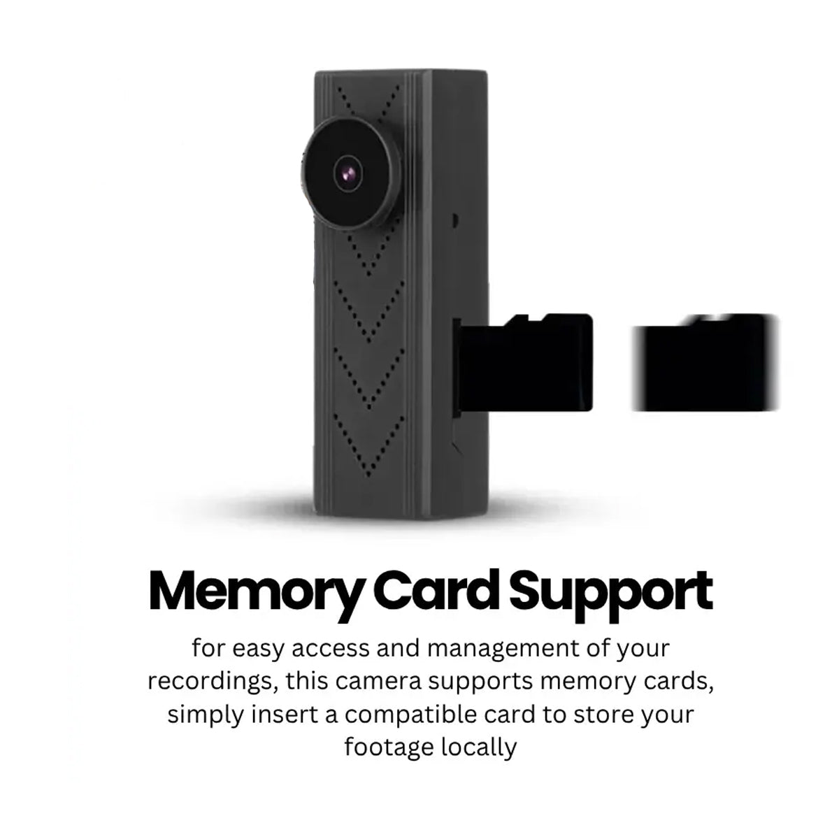 HD1080P Mini Button Back-Clip WiFi Spy Camera - Hidden Cam with Motion Detection