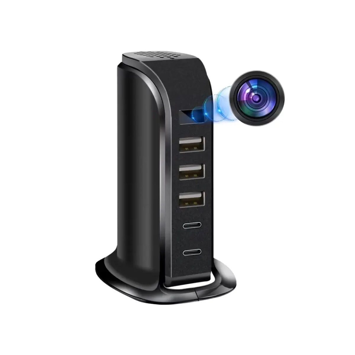HD1080P Multi USB Charging Station WiFi Spy Camera - Hidden Nanny Cam