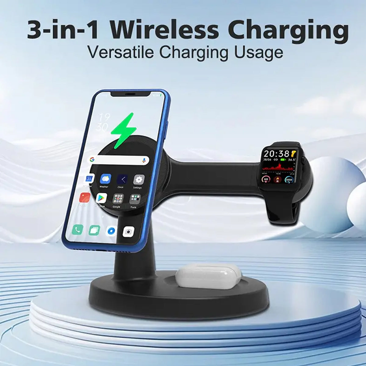 2K Spy Camera  Multi-Wireless Phone Charger WiFi Hidden Camera with Night Vision