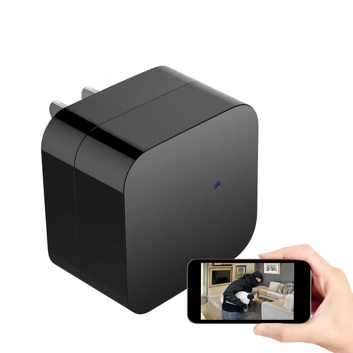 HD1080P Wi-Fi USB Charger Hidden Camera - Spy Charger with Night Vision