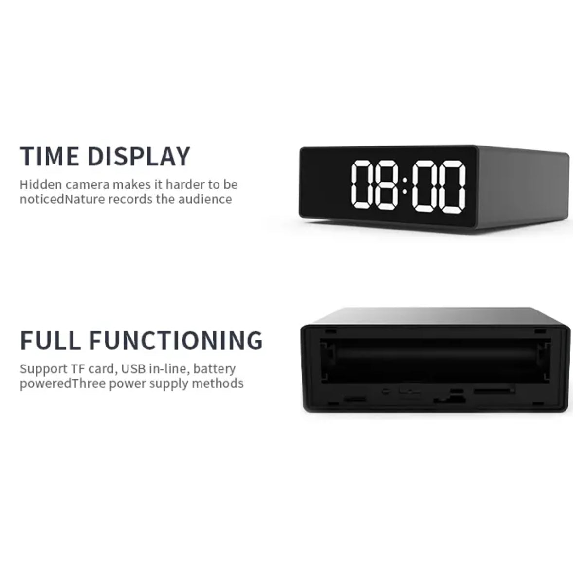 2K WiFi Hidden Wall Clock Camera - Modern Surveillance Clock with Night Vision