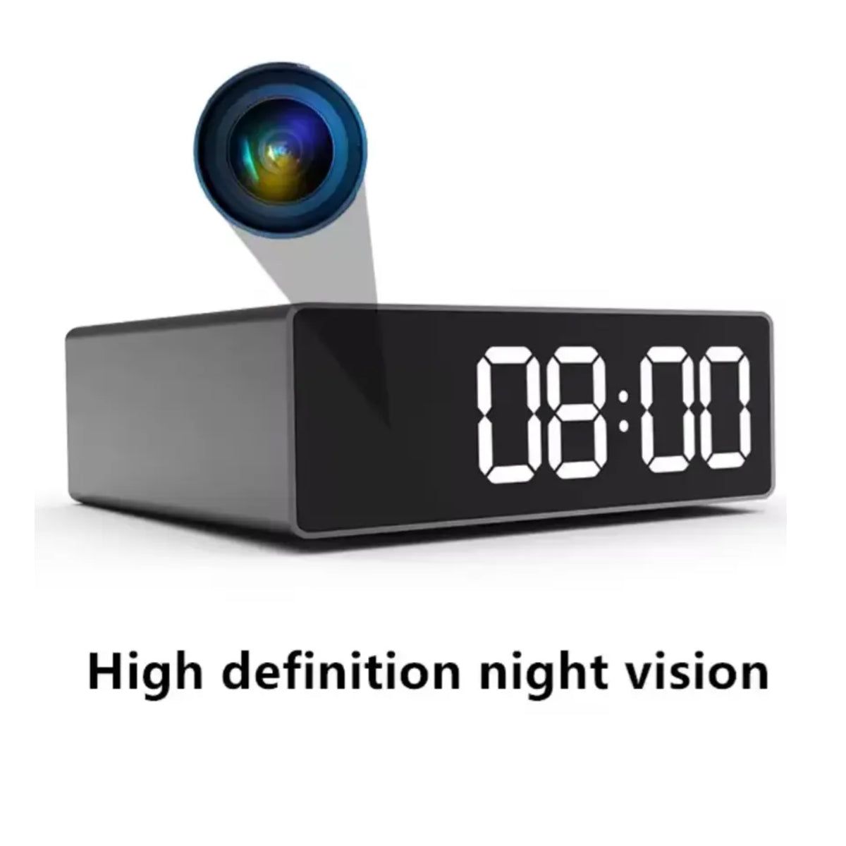 2K WiFi Hidden Wall Clock Camera - Modern Surveillance Clock with Night Vision