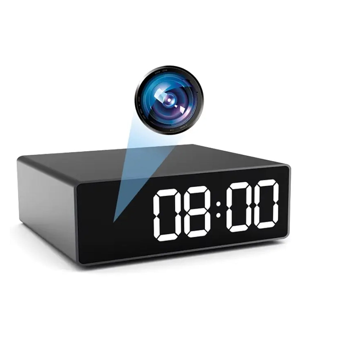 2K WiFi Hidden Wall Clock Camera - Modern Surveillance Clock with Night Vision