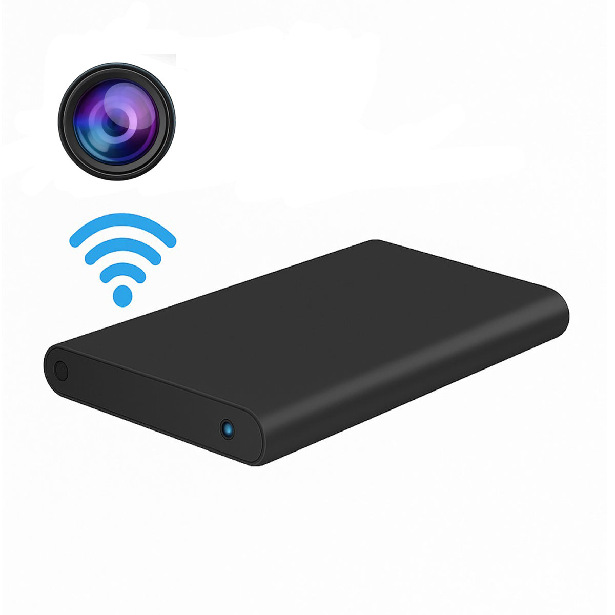 2K Wi-Fi Power Bank Spy Camera - 5000mAh Nanny Cam with Night Vision