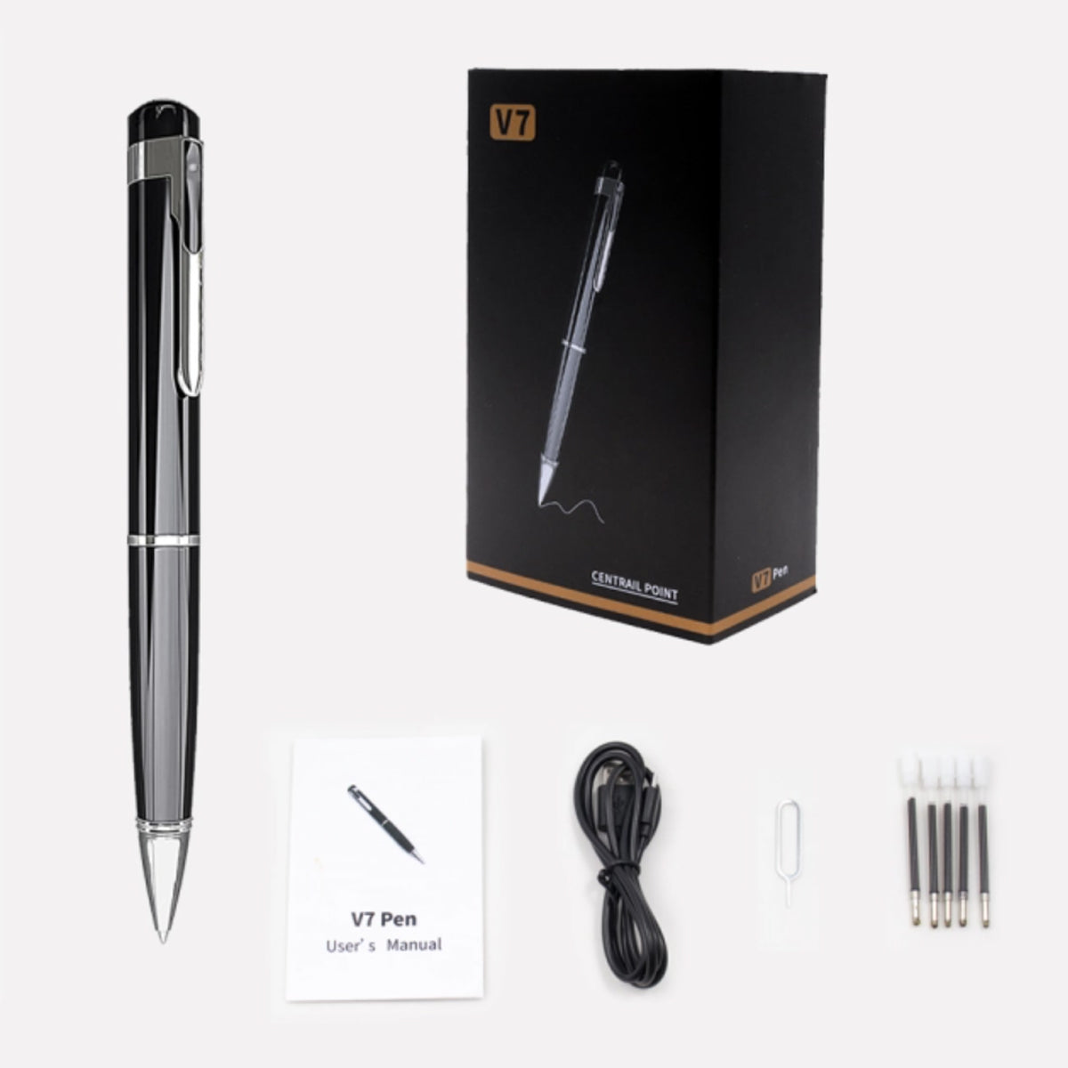 1080P Writing Pen Hidden Spy Camera - Discreet Full HD DVR Pen for Meetings