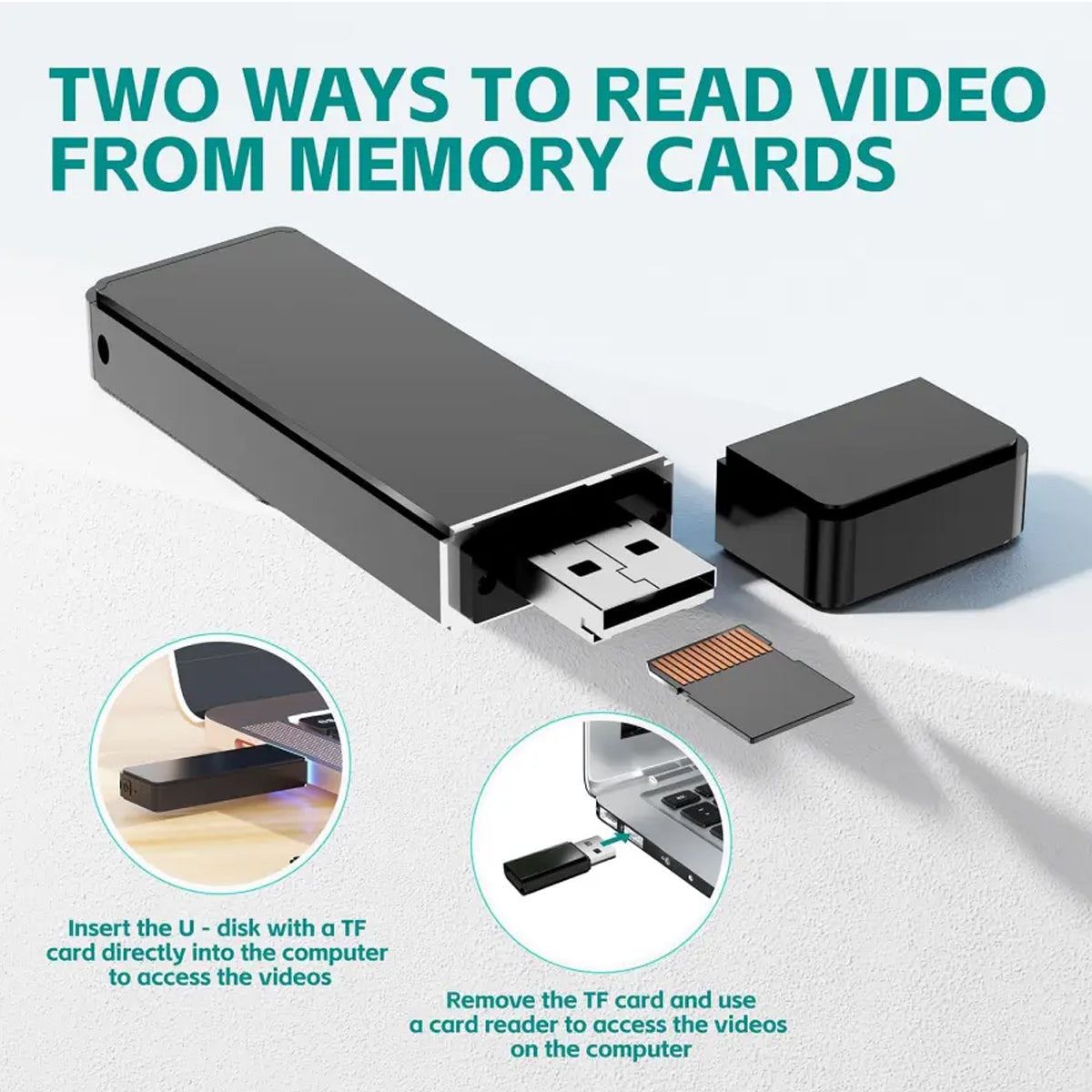 1080P Mini USB Spy Camera - Hidden Flash Drive DVR with Audio & MicroSD Recording