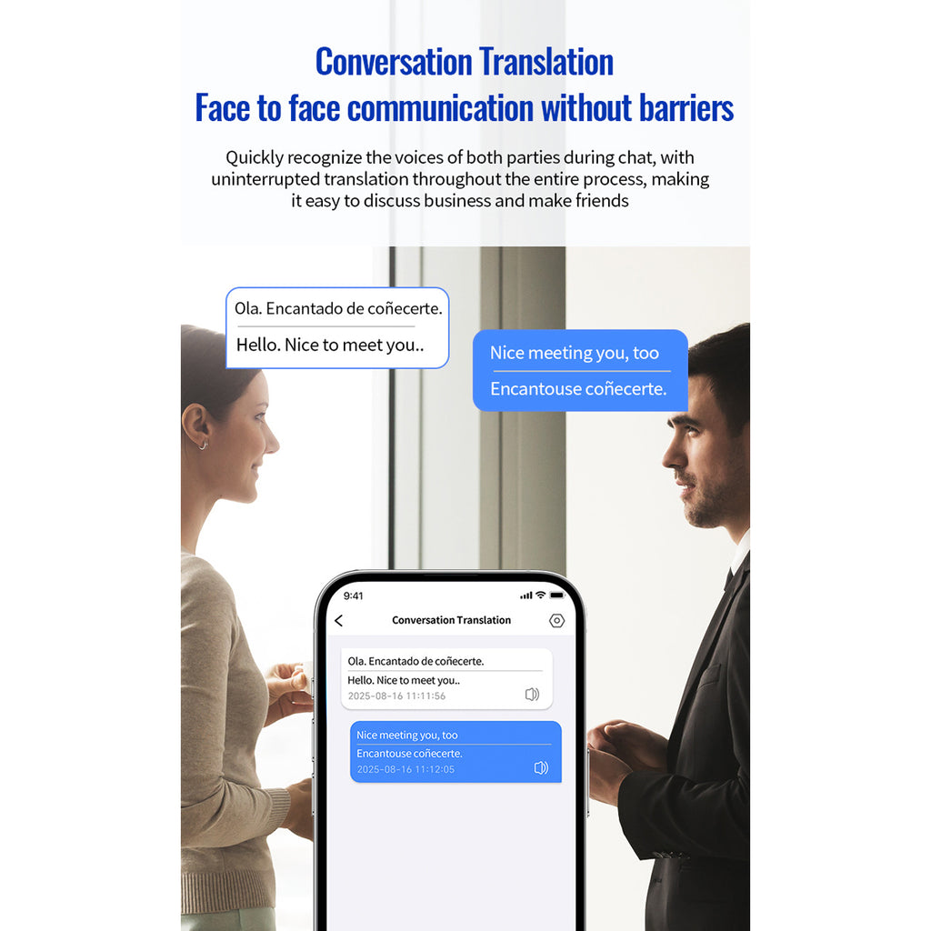Work ID Badge Voice Recorder with App – Chest-Worn Smart Recording Badge